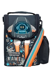 Smiggle Grey Blast Off Junior Id Lunchbox With Strap - Image 4 of 5