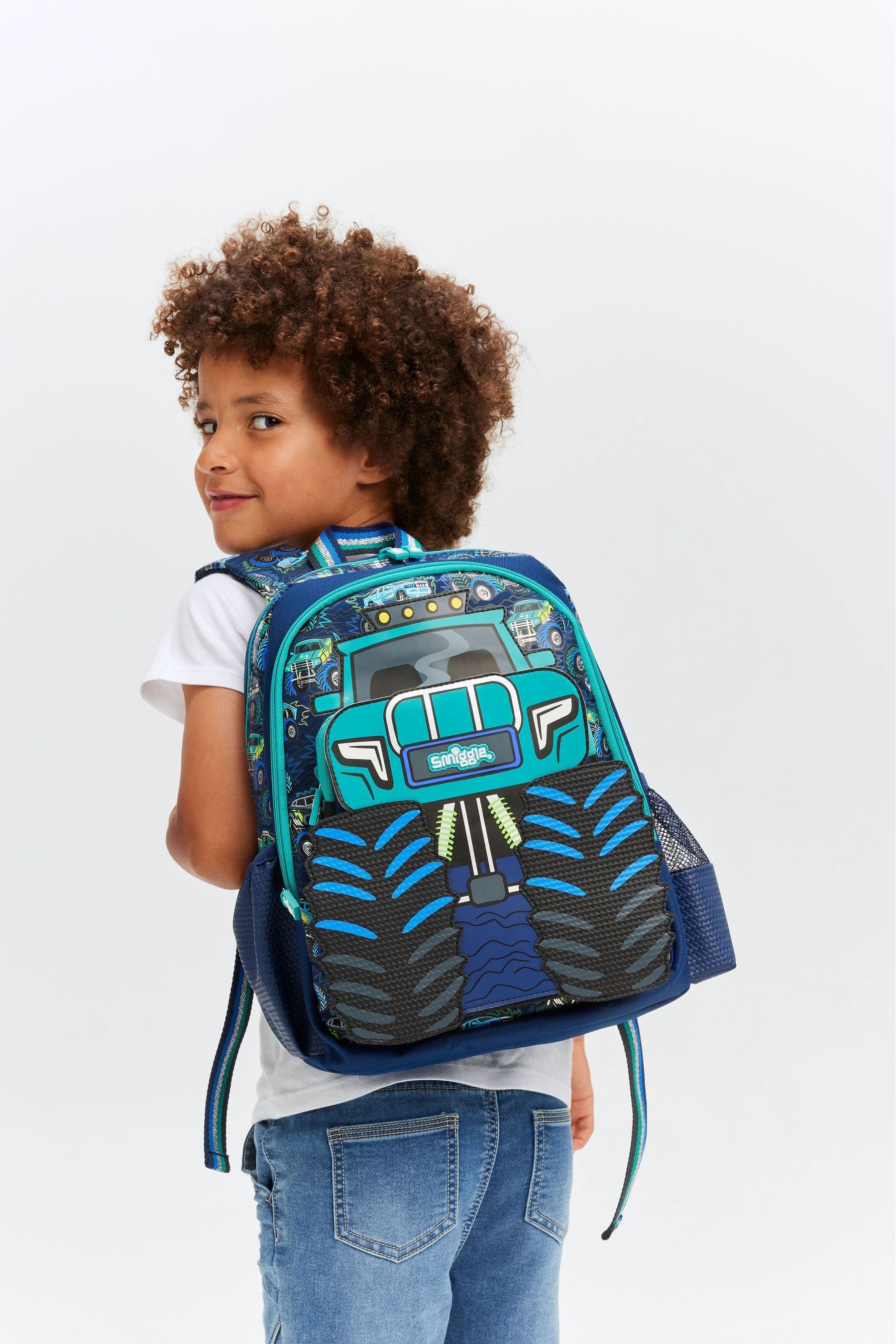 Buy Smiggle Blue Blast Off Junior Character Backpack from the Next UK online shop
