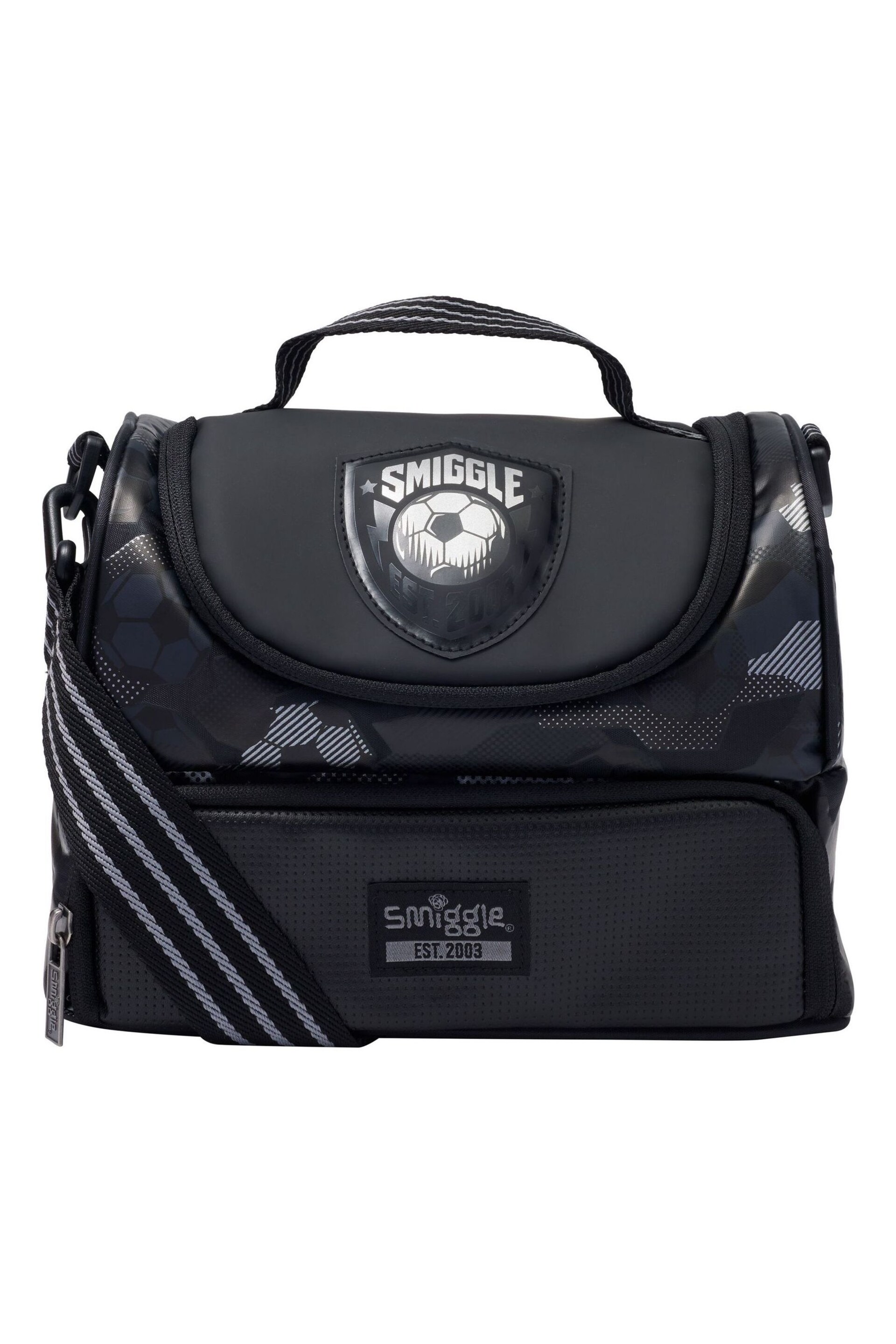 Smiggle Black Assist Double Decker Lunchbox With Strap - Image 1 of 3