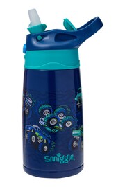 Smiggle Blue Blast Off Junior Stainless Steel Flip Drink Bottle 400Ml - Image 1 of 2