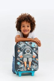 Smiggle Grey Blast Off Junior Hardtop Trolley Bag - Image 5 of 6