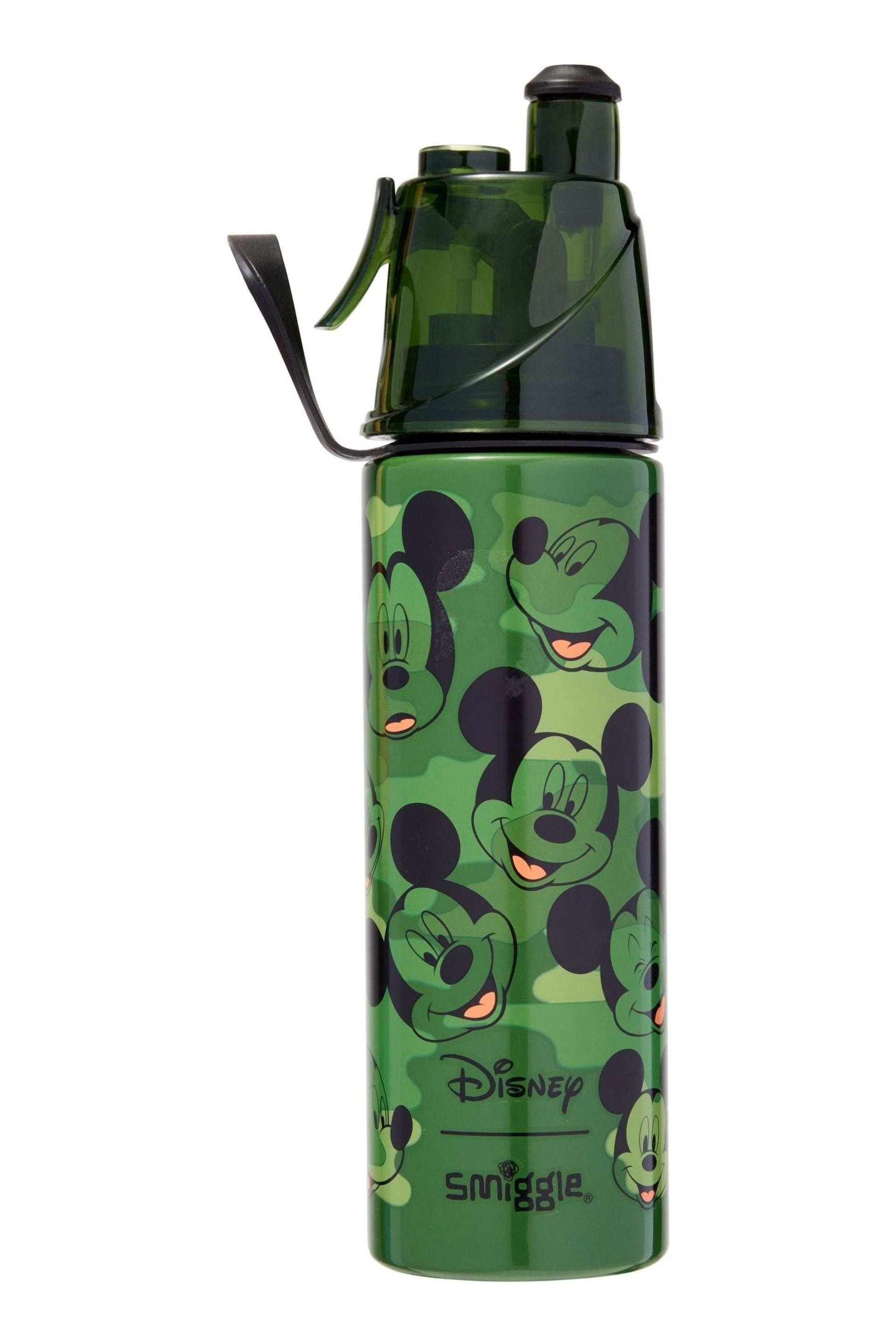 Smiggle Green Mickey Mouse Insulated Stainless Steel Spritz Drink Bottle 500ml - Image 1 of 1