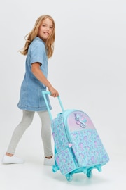 Smiggle Blue Epic Adventures Trolley Backpack With Light Up Wheels - Image 1 of 6