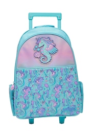 Smiggle Blue Epic Adventures Trolley Backpack With Light Up Wheels - Image 3 of 6