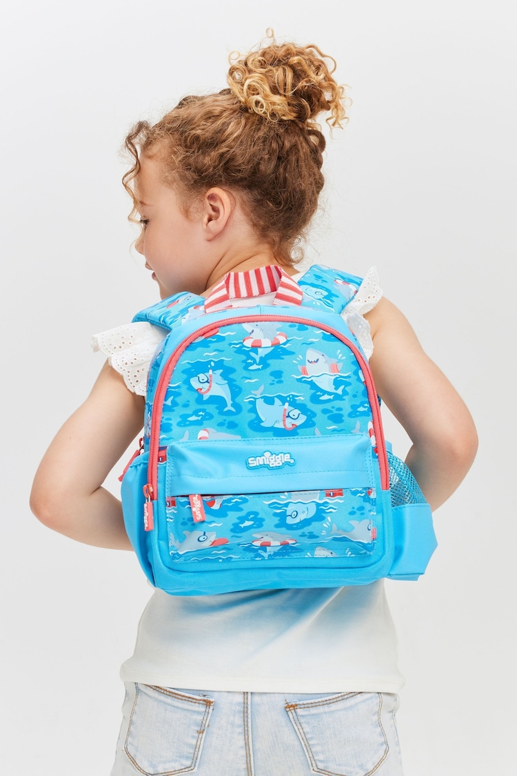 Smiggle Blue Over and Under Teeny Tiny Backpack - Image 1 of 3