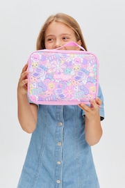 Smiggle Pink Epic Adventures Oblong Attach Lunchbox - Image 1 of 3