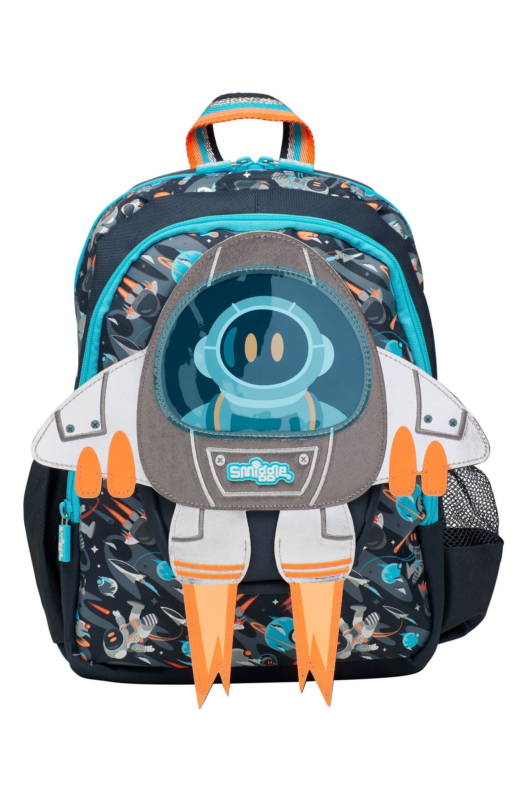 Smiggle Grey Blast Off Junior Character Backpack ONE Girls