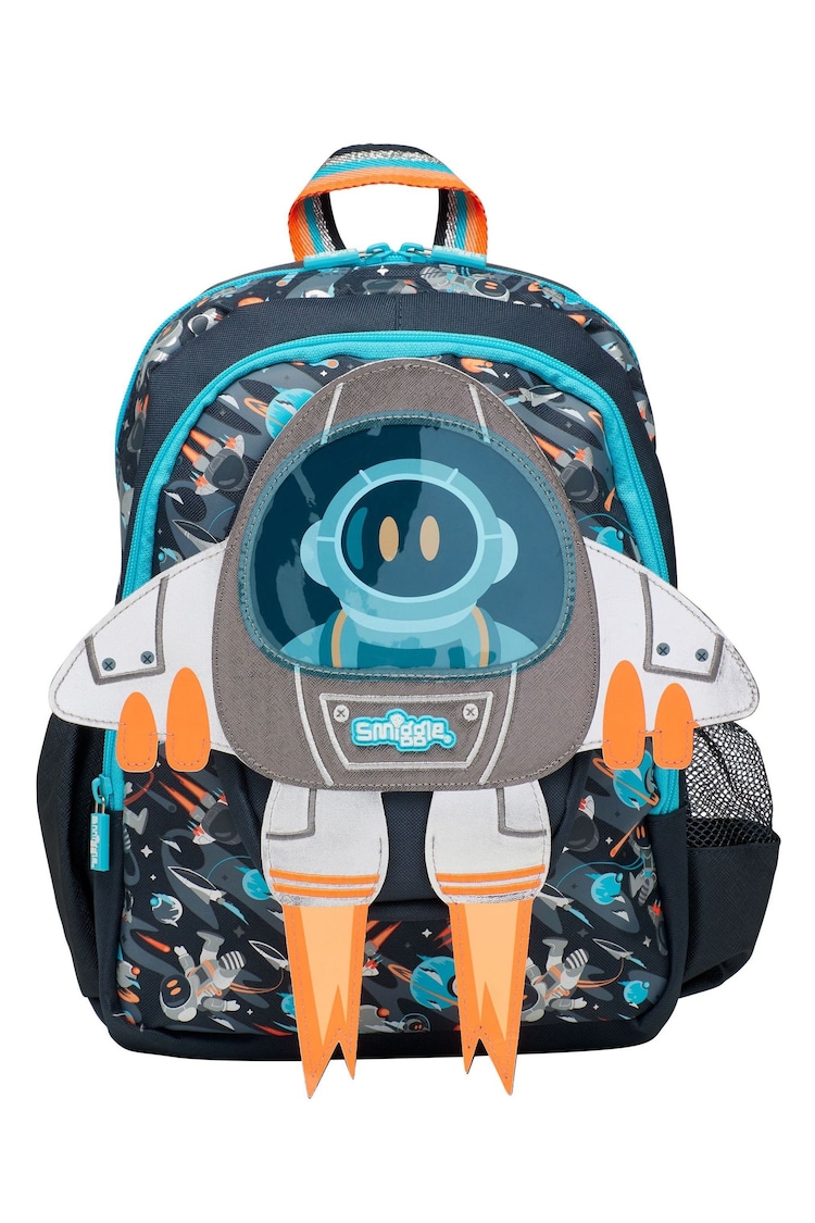 Smiggle Grey Blast Off Junior Character Backpack - Image 2 of 6