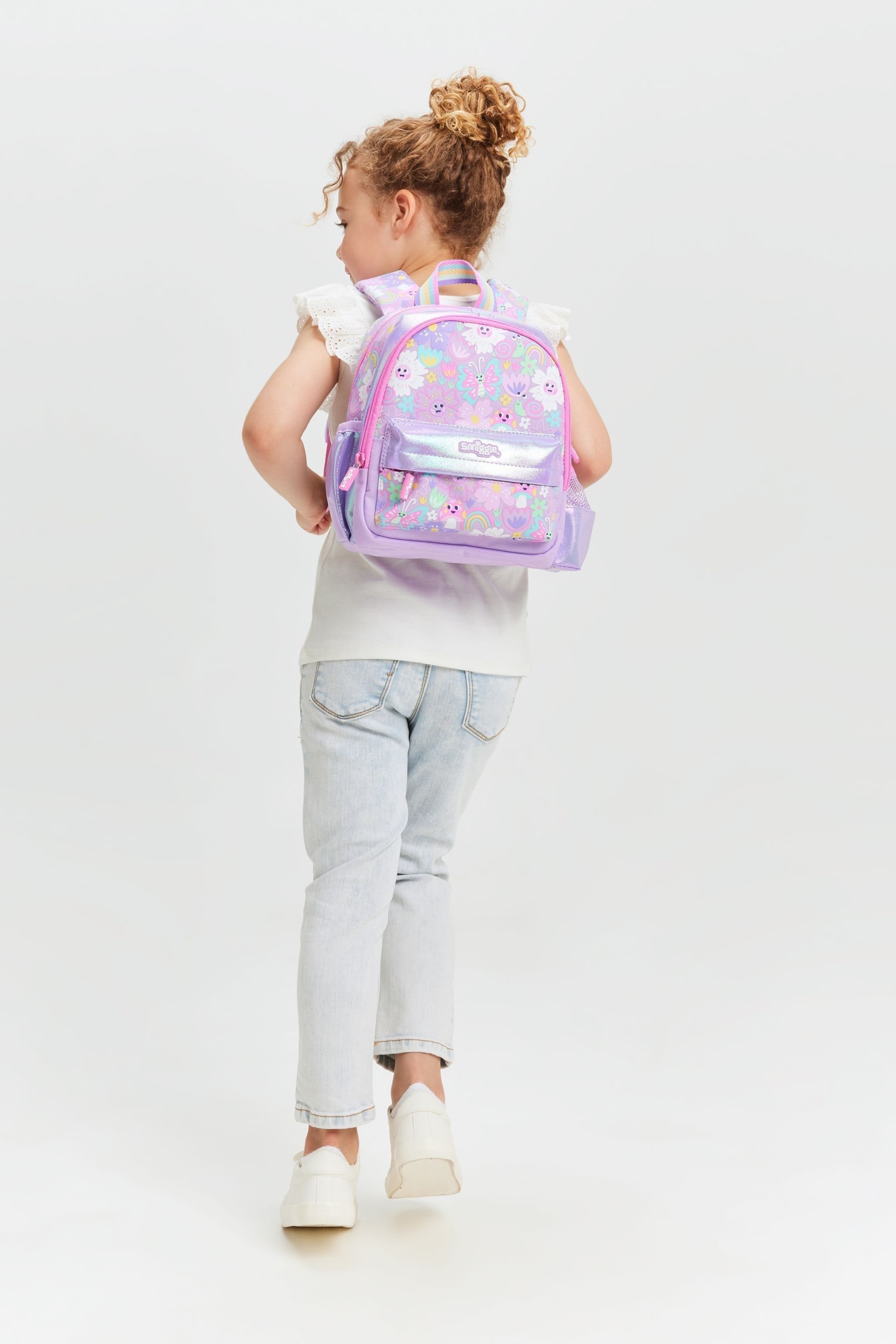 Smiggle Purple Over and Under Teeny Tiny Backpack - Image 2 of 4