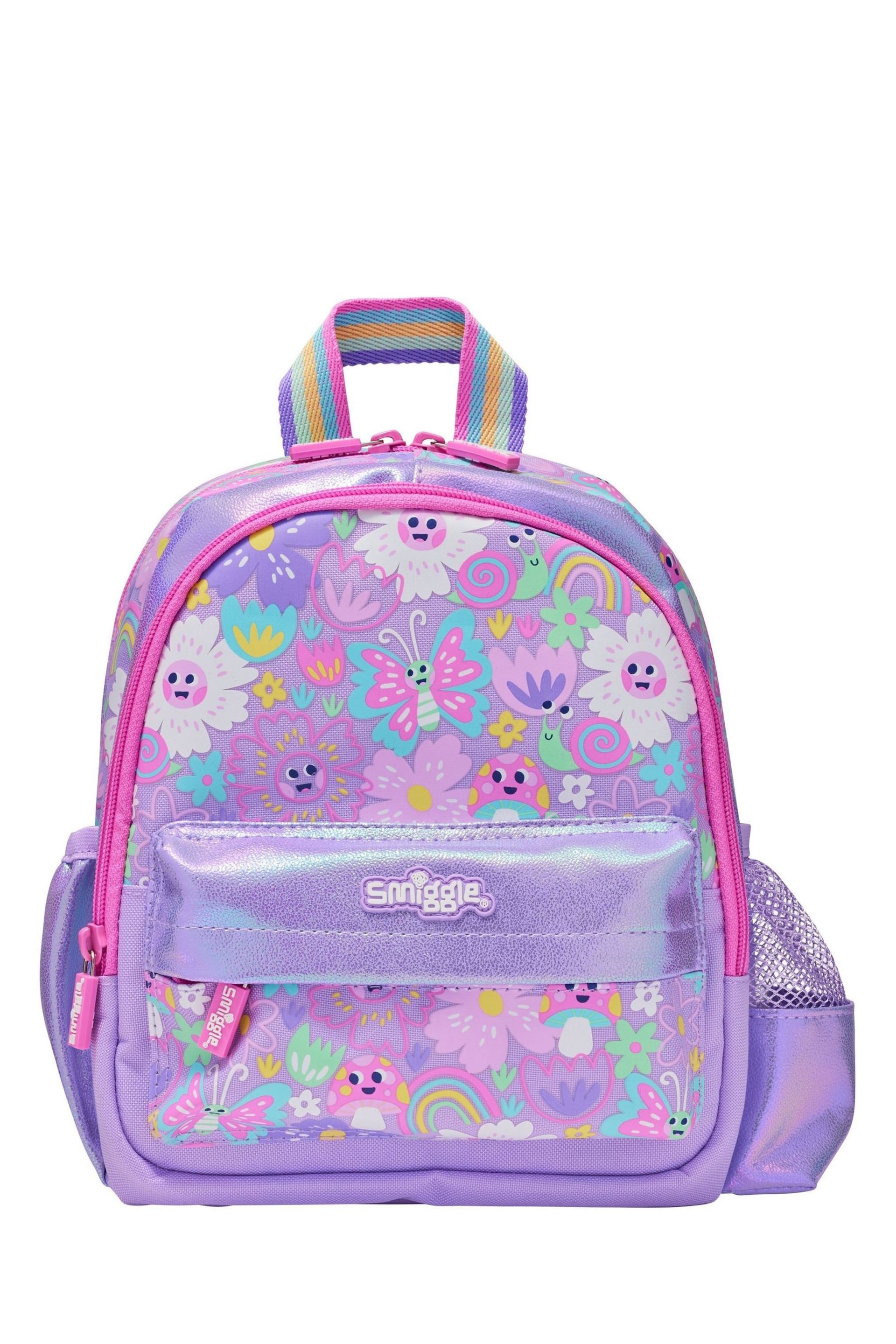 Smiggle Purple Over and Under Teeny Tiny Backpack - Image 3 of 4