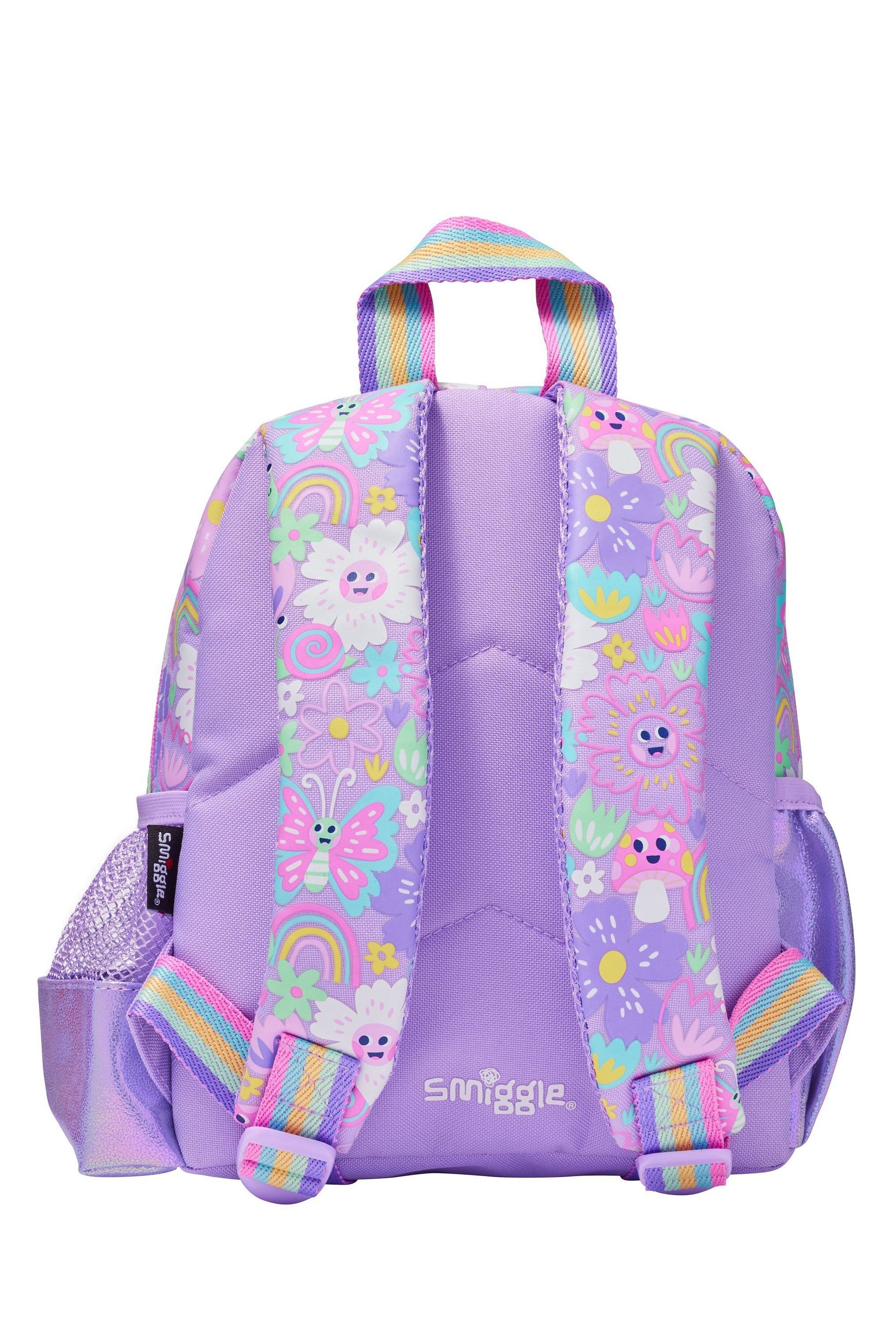 Smiggle Purple Over and Under Teeny Tiny Backpack