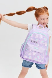 Smiggle Purple Blast Off Junior Id Backpack - Image 1 of 6