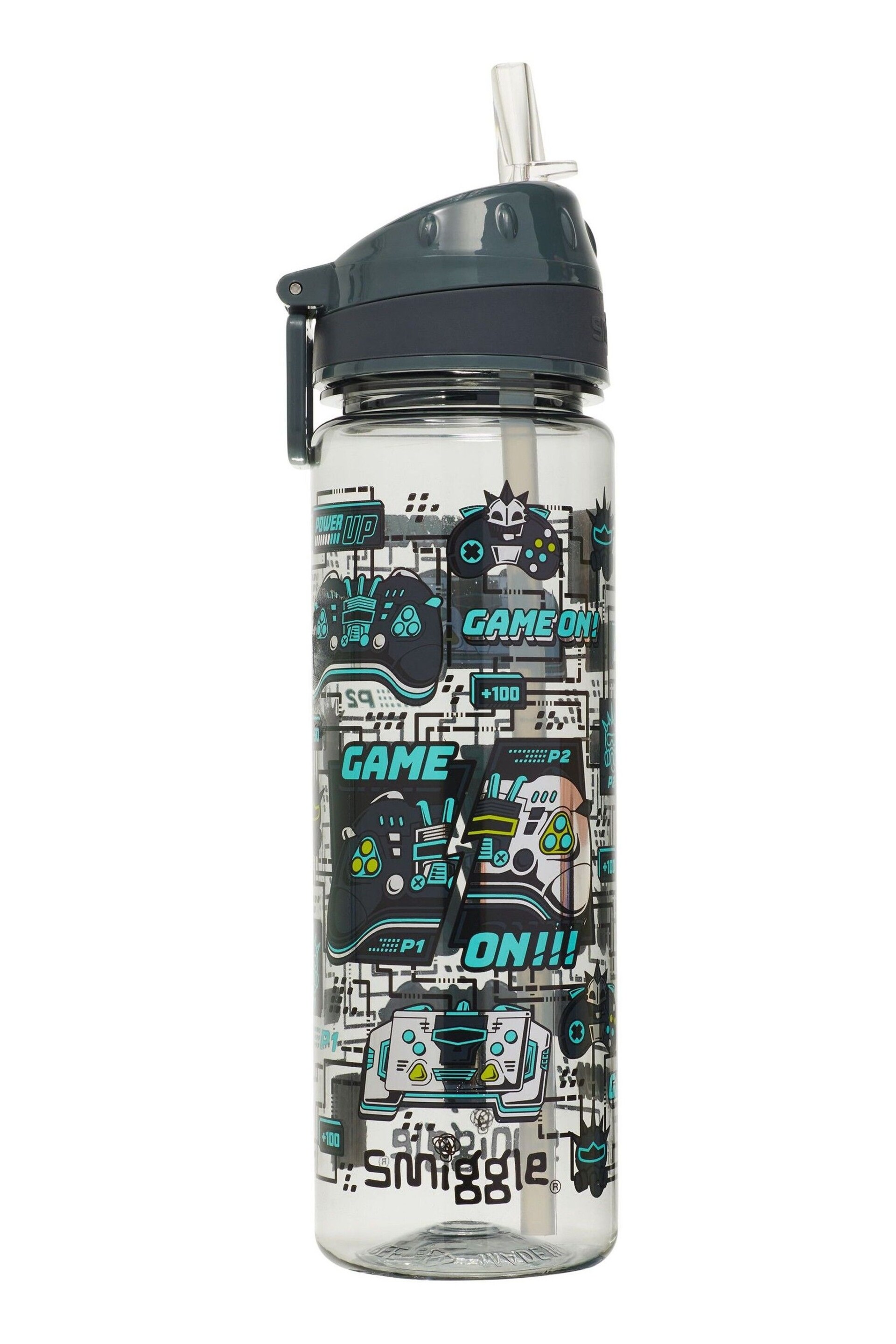 Smiggle Grey Epic Adventures Drink Up Bottle 650Ml - Image 1 of 2