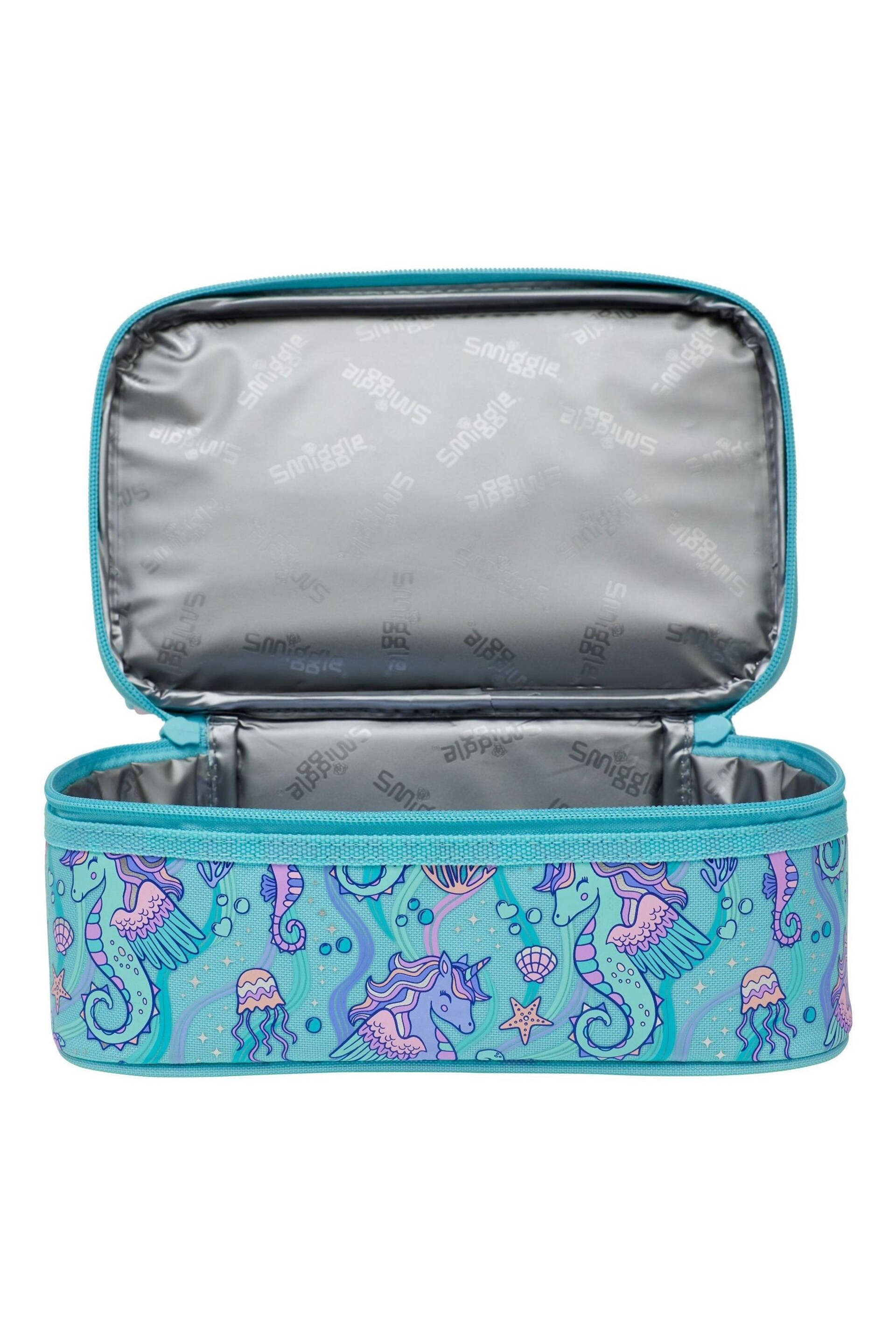 Smiggle Blue Light Epic Adventures Double Decker Lunchbox - Image 3 of 5