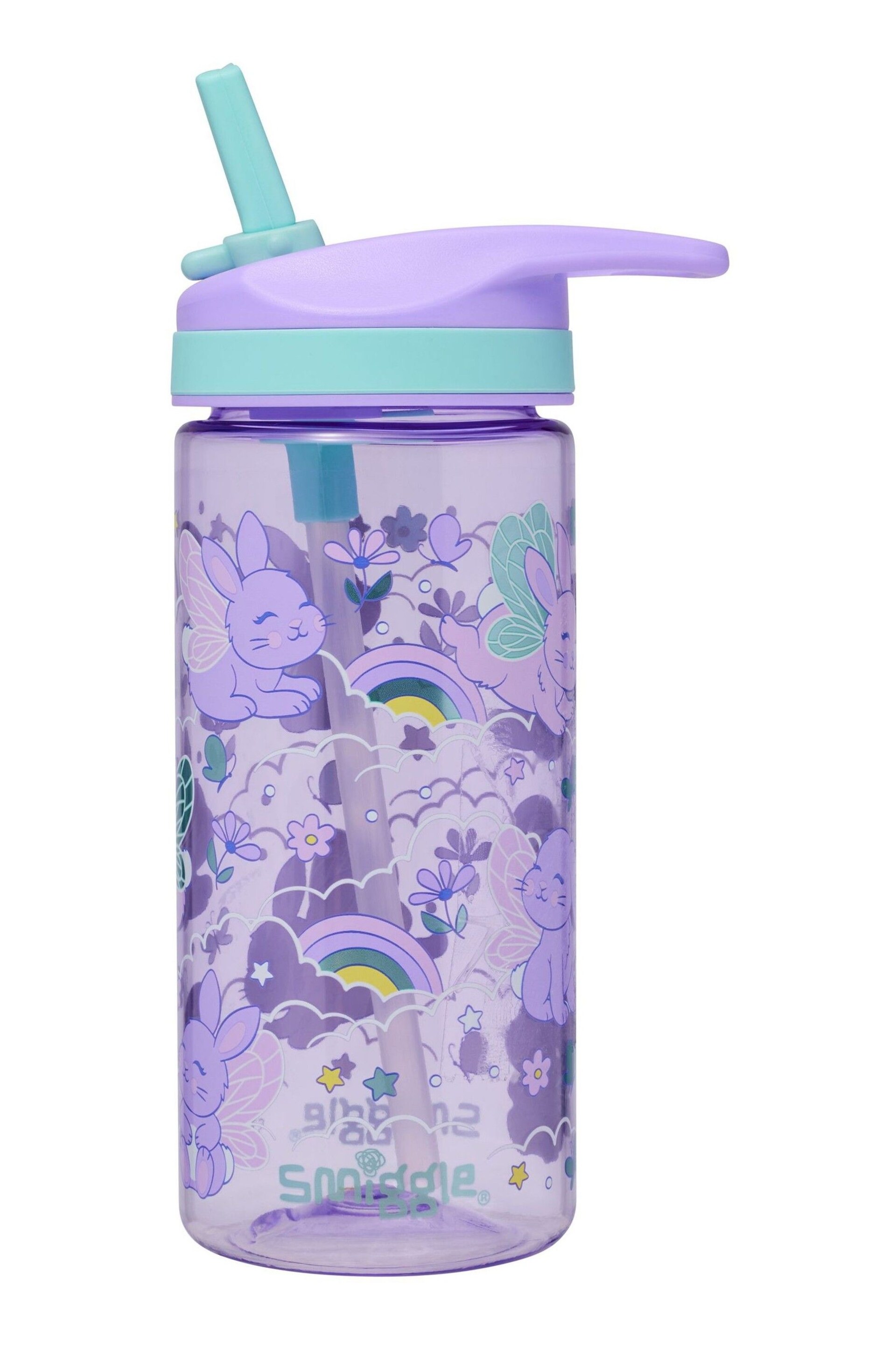 Smiggle Purple Blast Off Junior Plastic Drink Bottle 440Ml - Image 2 of 2