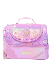 Smiggle Pink Cosmos Double Decker Lunchbox With Strap - Image 1 of 3