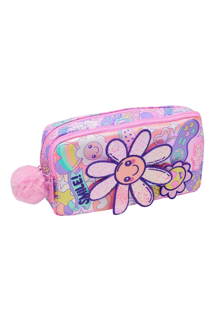 Smiggle Pink Epic Adventures Character Pocket Pencil Case - Image 1 of 5