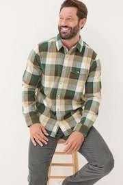 FatFace Stone Long Sleeve Buffalo Check 100% Cotton Shirt - Image 4 of 5