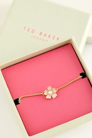 Ted Baker Gold Tone PETIAL: Painted Flower Adjustable Bracelet - Image 1 of 2