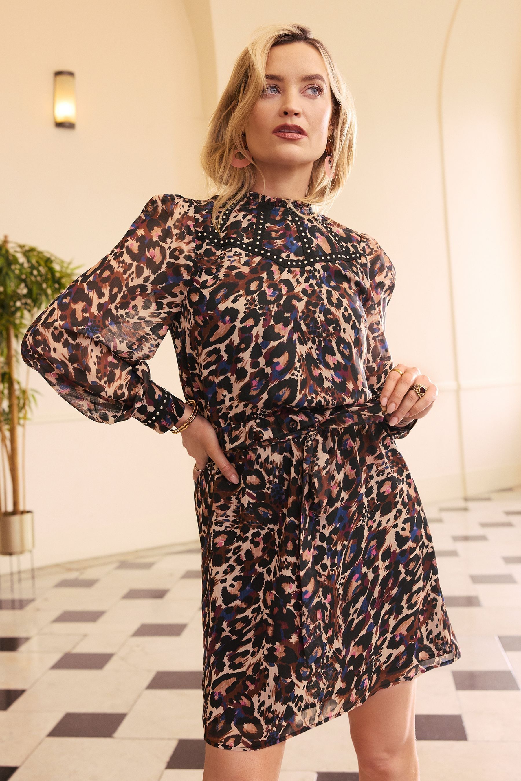 Leopard print dress next store