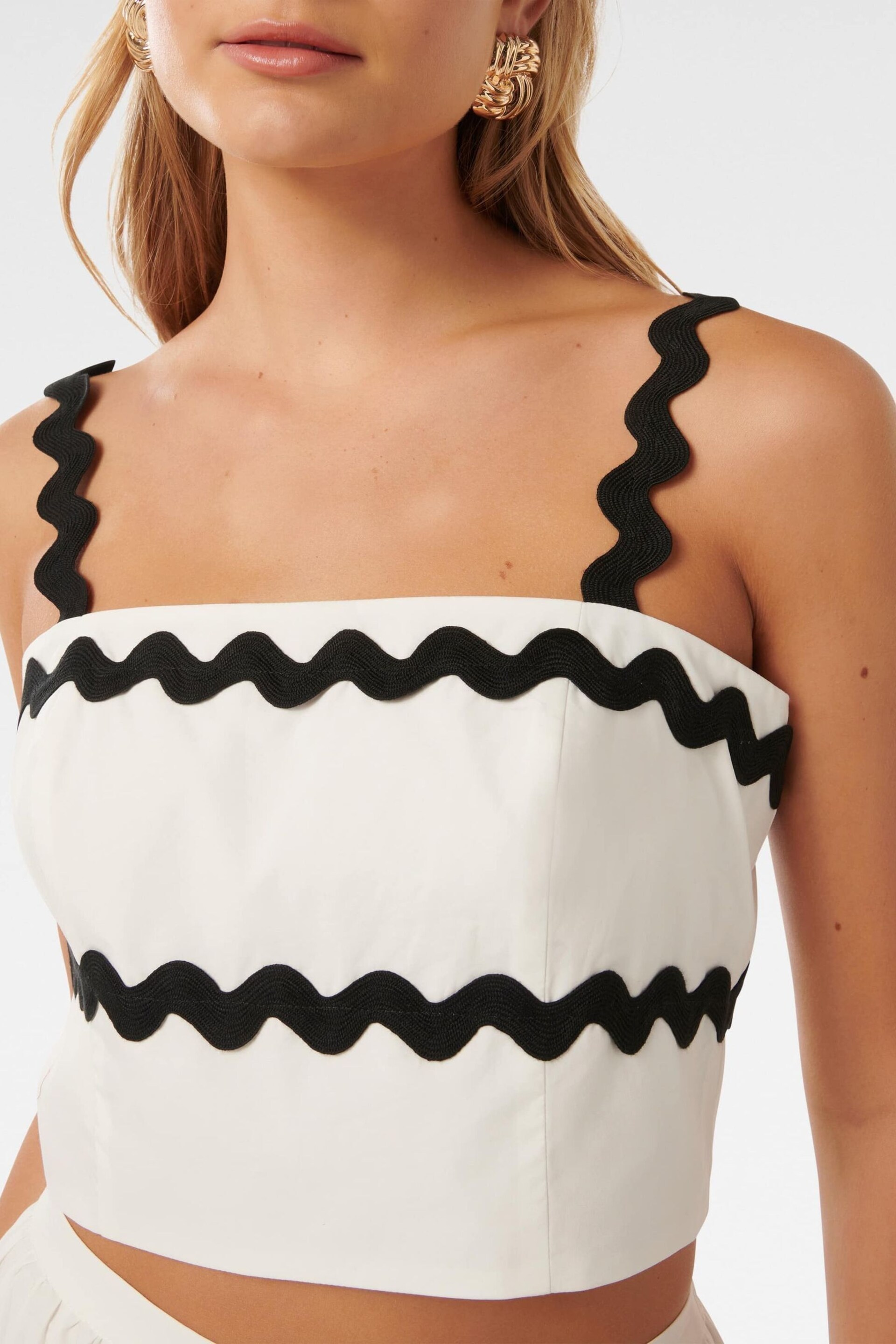 Forever New White Roxy Ric Rac Top - Image 2 of 5