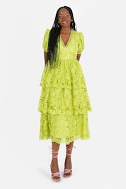 Lovedrobe Tiered Lace Midi Dress - Image 3 of 5