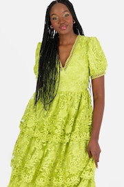 Lovedrobe Tiered Lace Midi Dress - Image 4 of 5