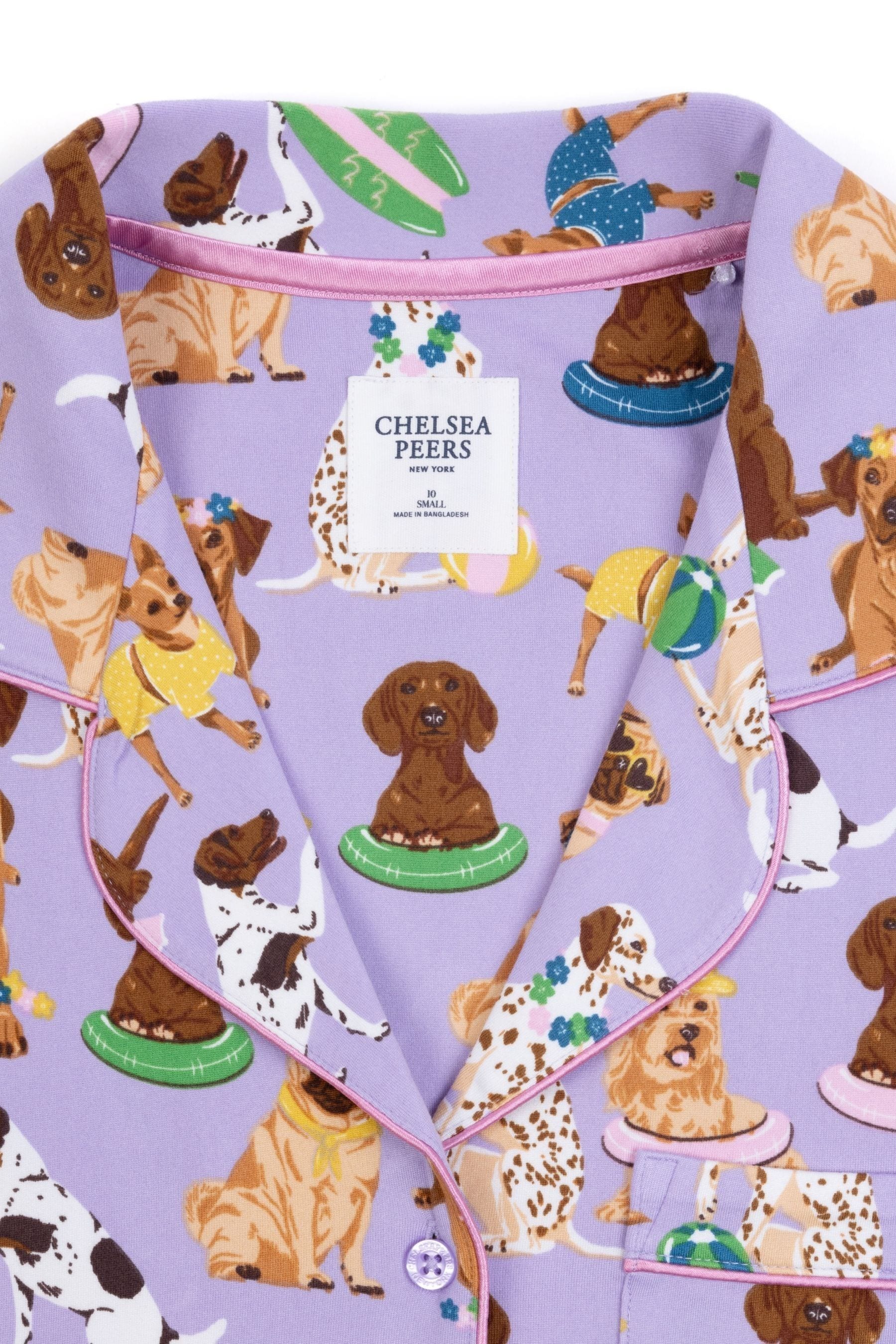 Buy Chelsea Peers Purple Curve Dog Print Short Pyjama Set from Next Canada