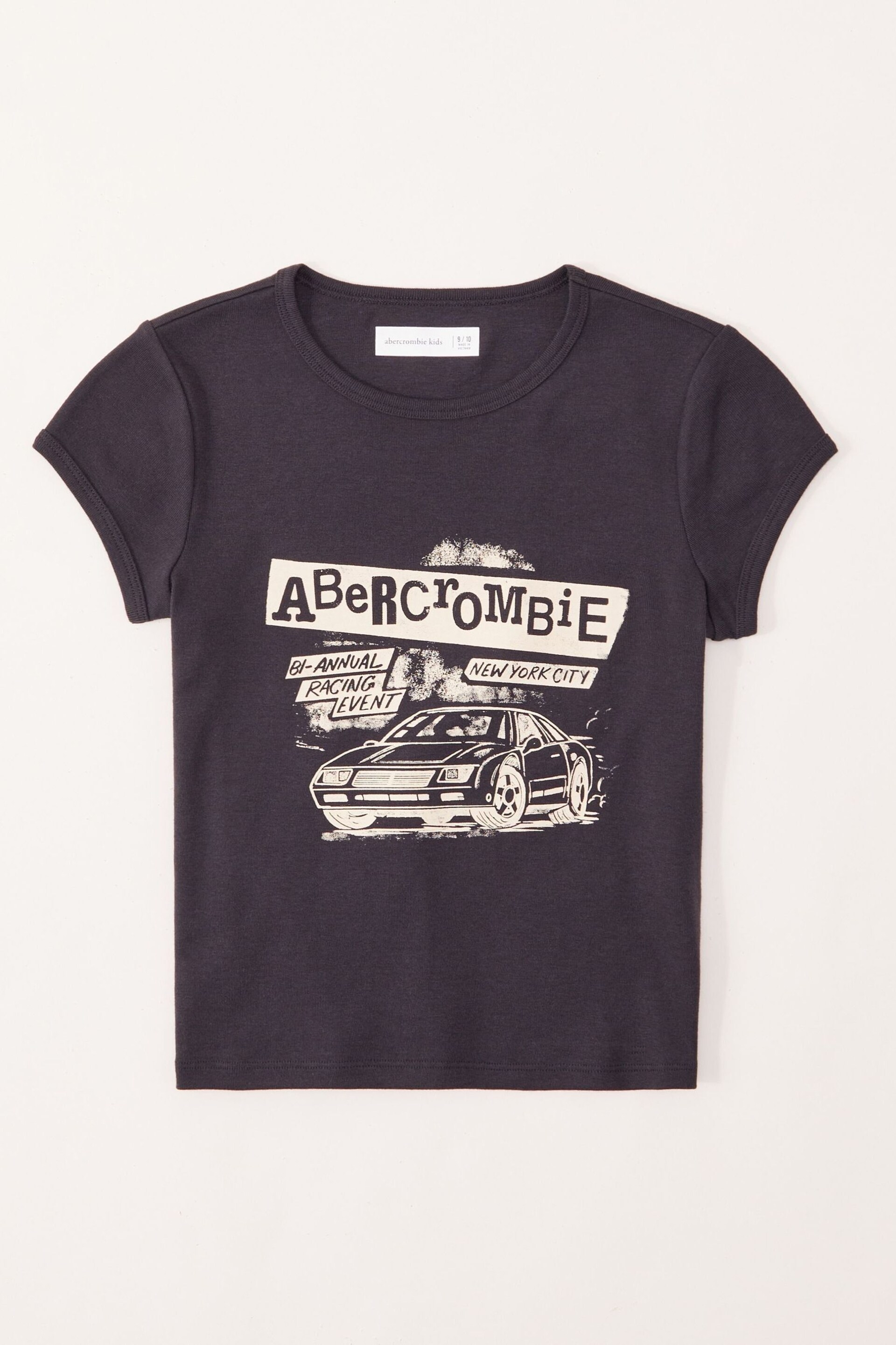 Abercrombie & Fitch Western Logo Short Sleeve Black T-Shirt - Image 1 of 1