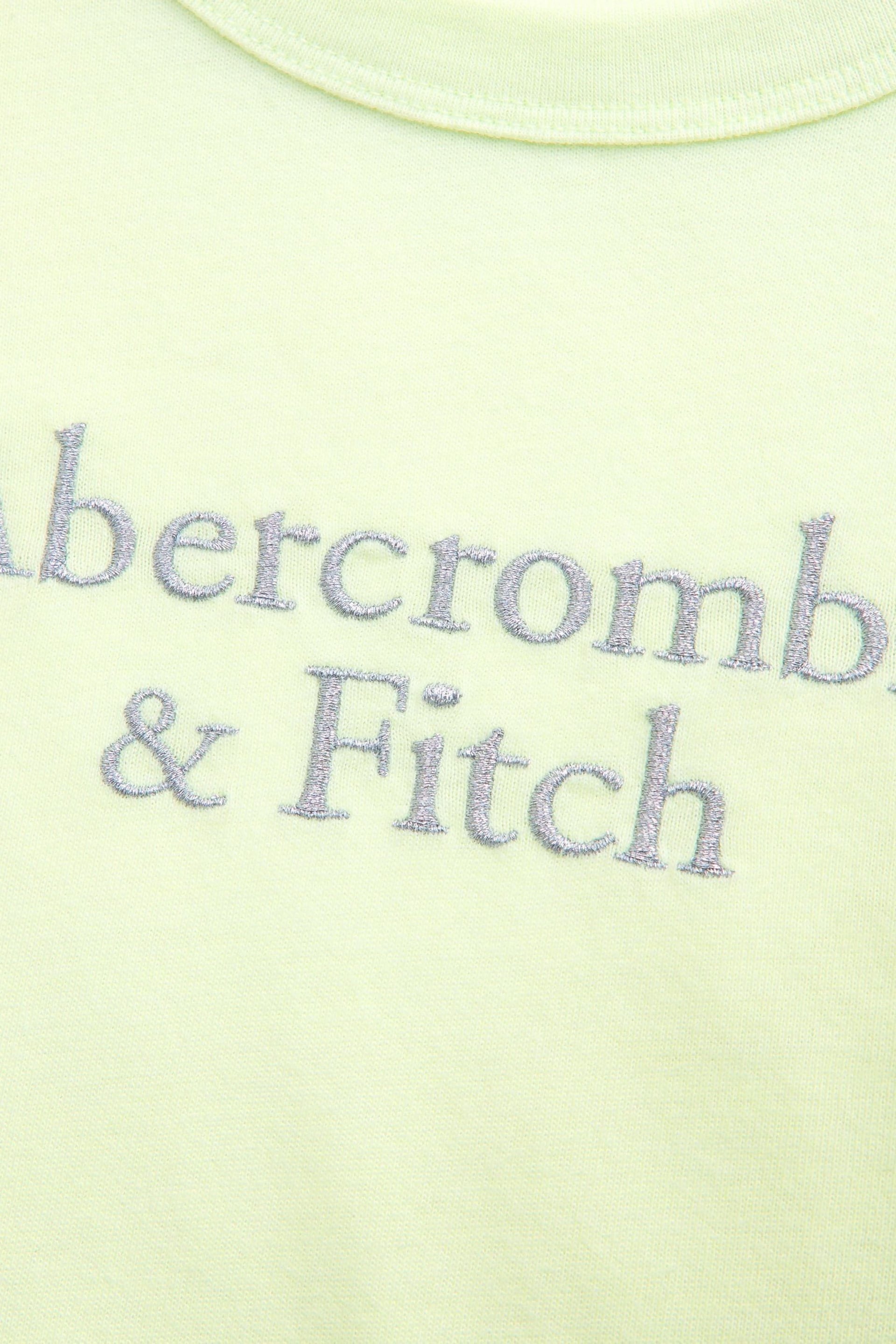Abercrombie & Fitch Baby Yellow Cropped Short  Sleeve T-Shirt - Image 2 of 2