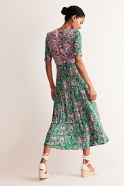 Boden Pink Petite Rebecca Jersey Midi Tea Dress - Image 3 of 5