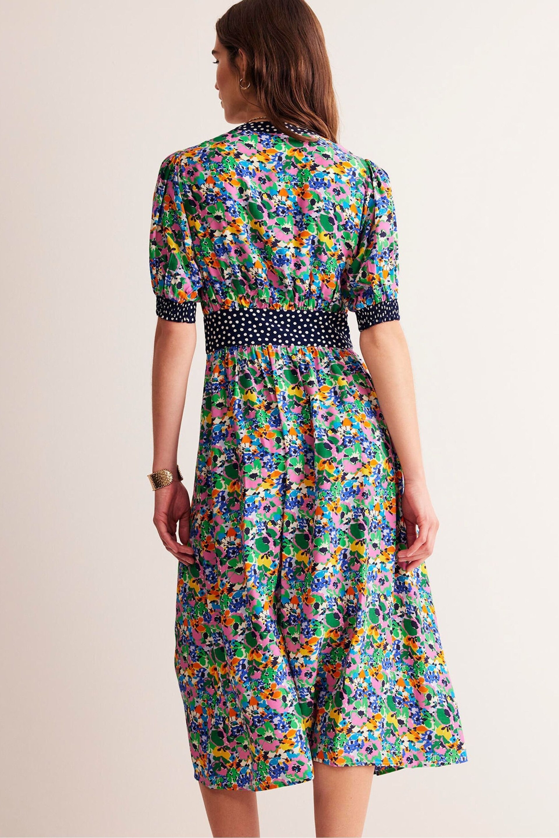 Boden Blue Petite Elsa Midi Tea Dress - Image 3 of 5