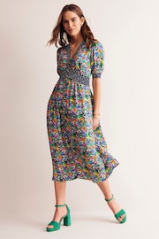 Boden Blue Petite Elsa Midi Tea Dress - Image 4 of 5