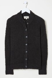 FatFace Black Bea Boucle Cardigan - Image 6 of 6