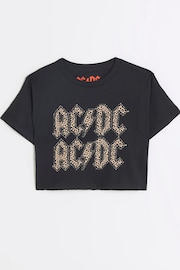 River Island Black ACDC License Band T-Shirt - Image 1 of 3