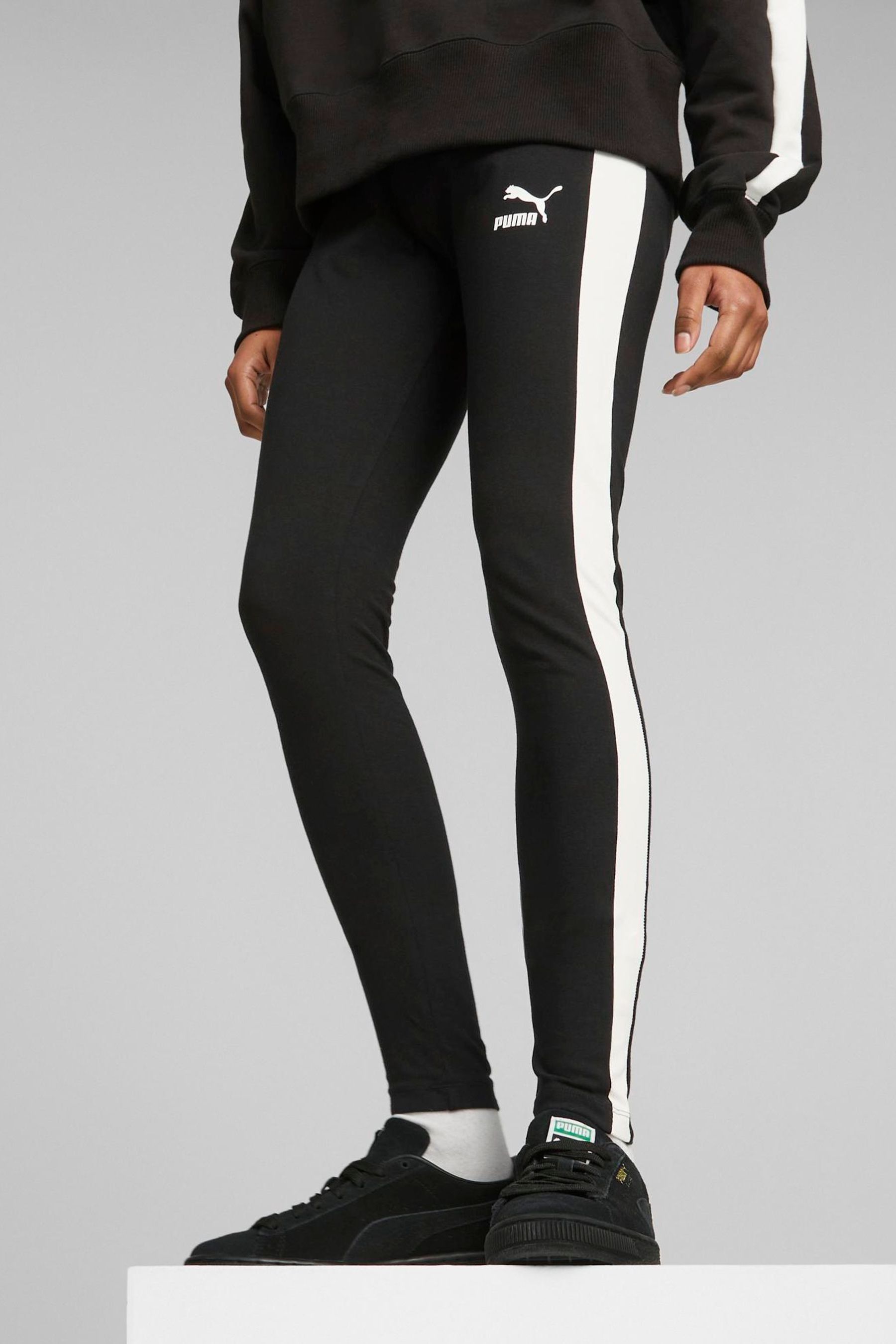 Puma cheetah print side stripe t7 legging store