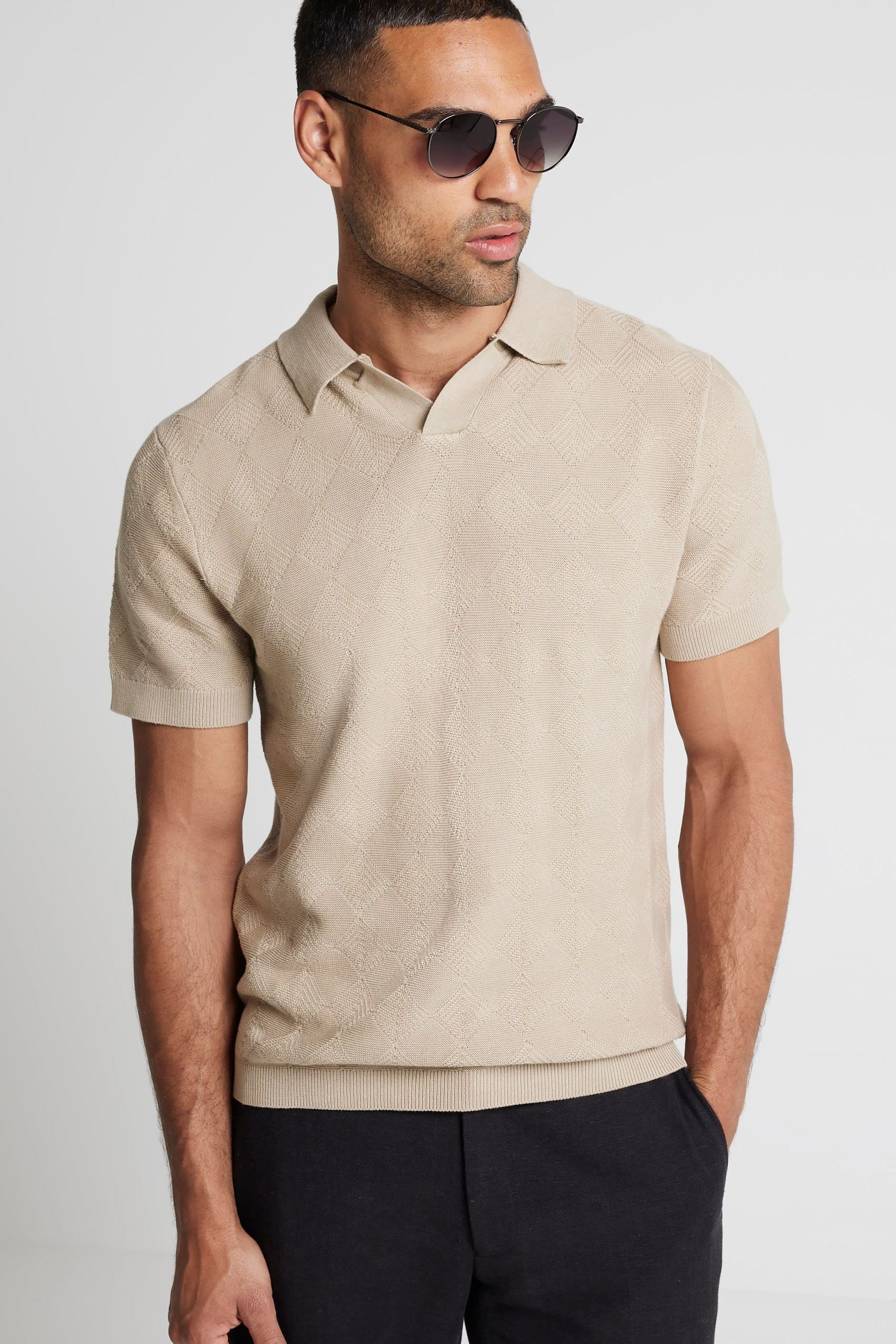 River island knitted polo best sale