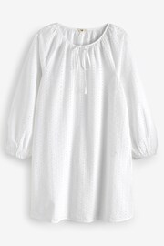 Hush White Katy Broderie Mini Dress - Image 5 of 5