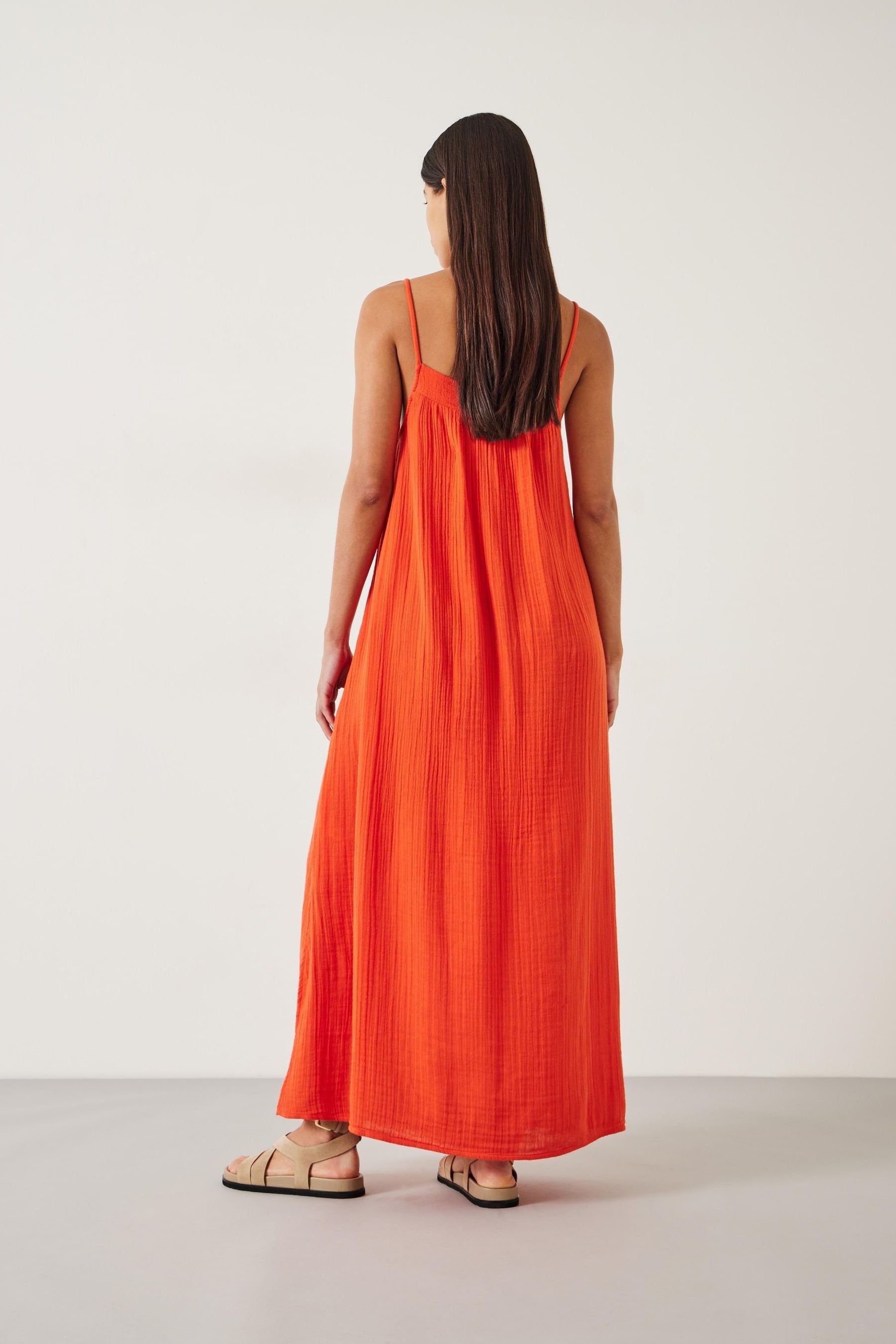 Orange beach dress discount