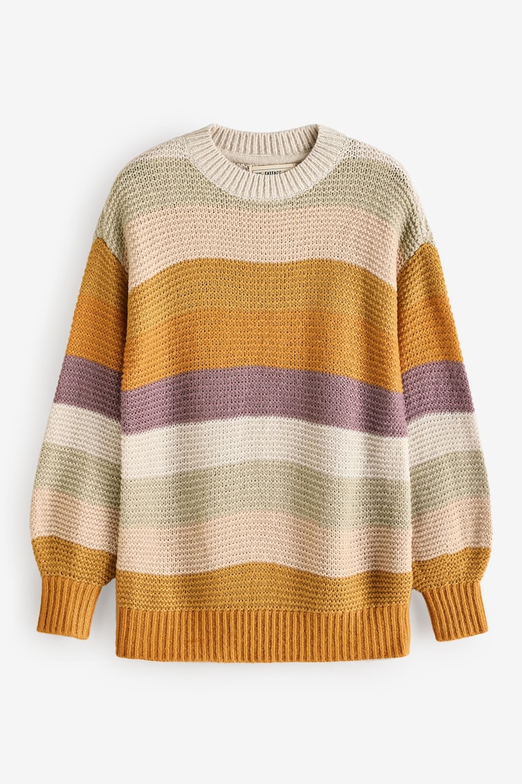 FatFace Multi Equinox Stripe Jumper - Image 1 of 1