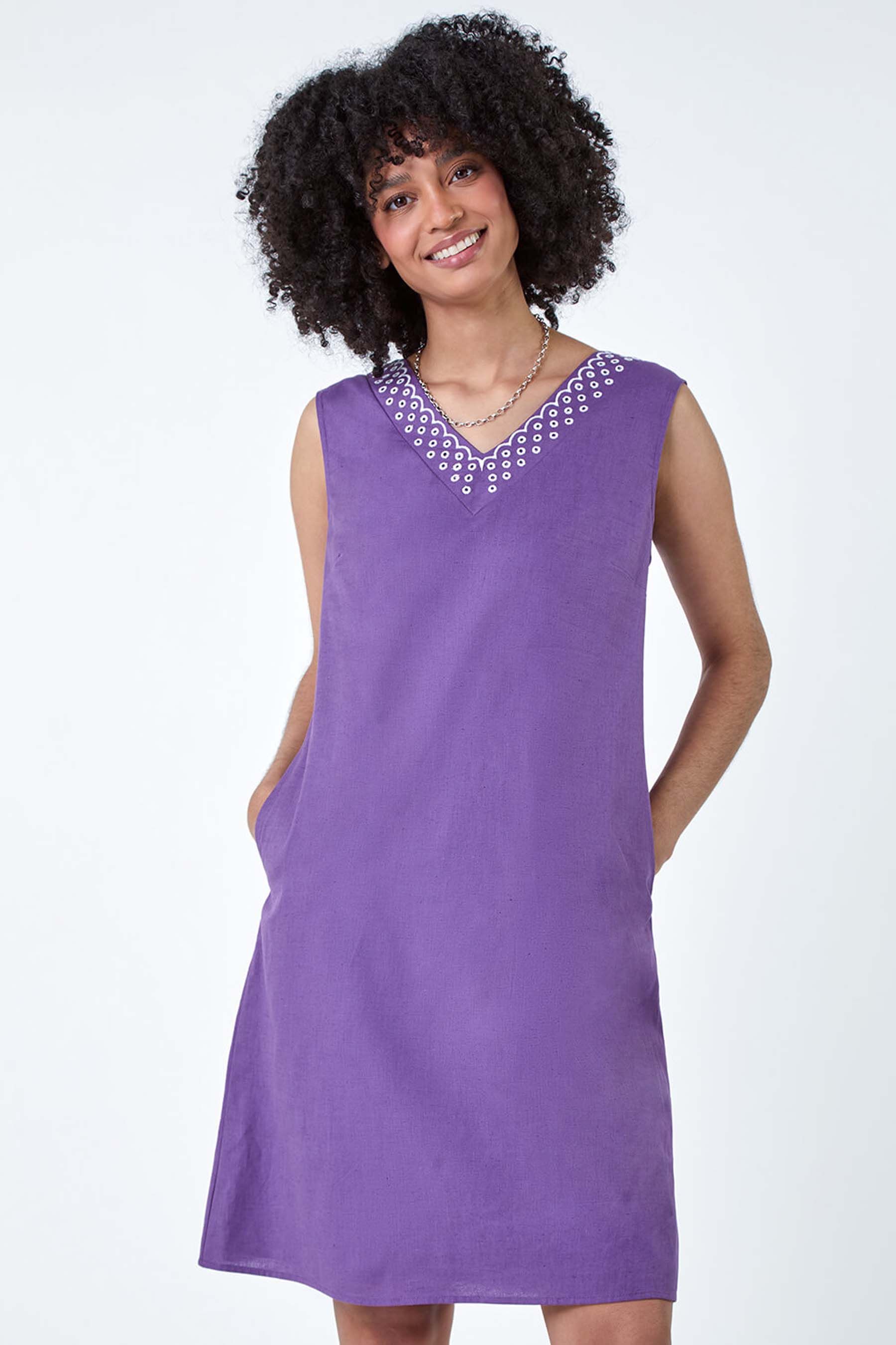 Purple shift dress uk clearance