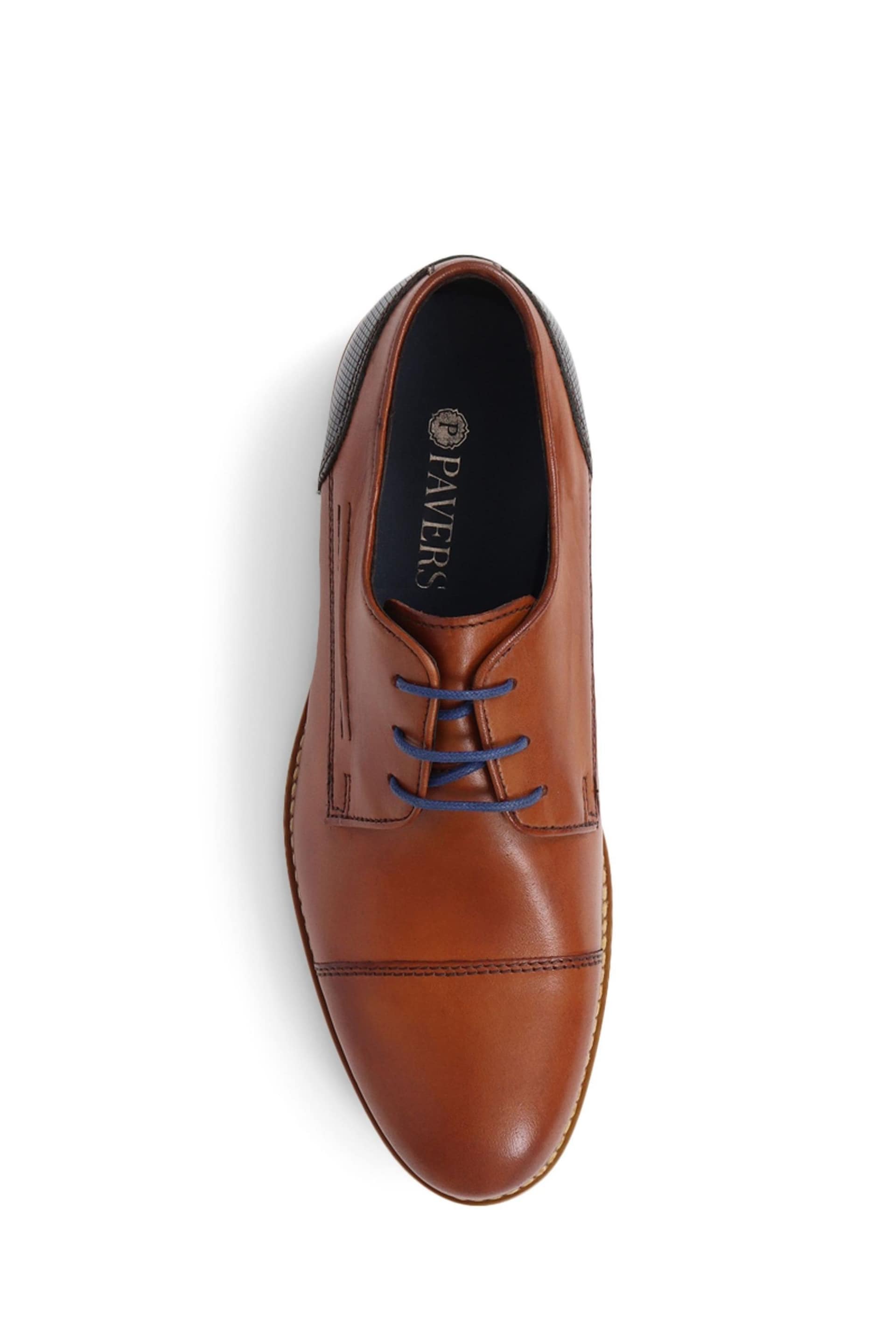 Pavers Smart Leather Brown Shoes - Image 4 of 5