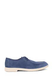 Pavers Blue Lace-Up Leather Loafers - Image 1 of 5