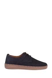 Pavers Blue Lace-Up Leather Shoes - Image 1 of 5