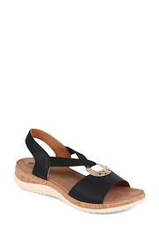 Pavers Slip-Ons Black Sandals - Image 2 of 6