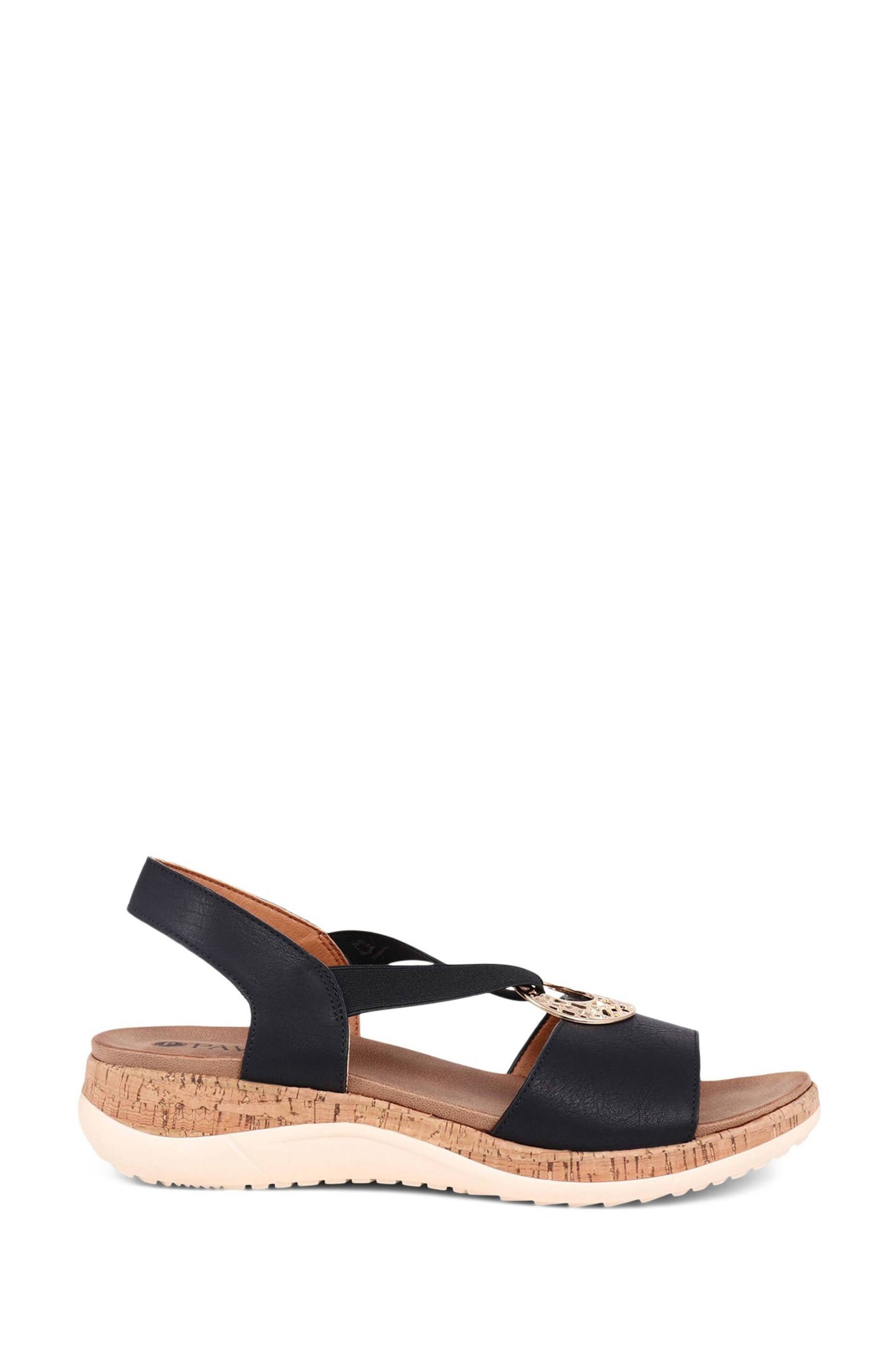 Pavers Slip-Ons Black Sandals - Image 3 of 6