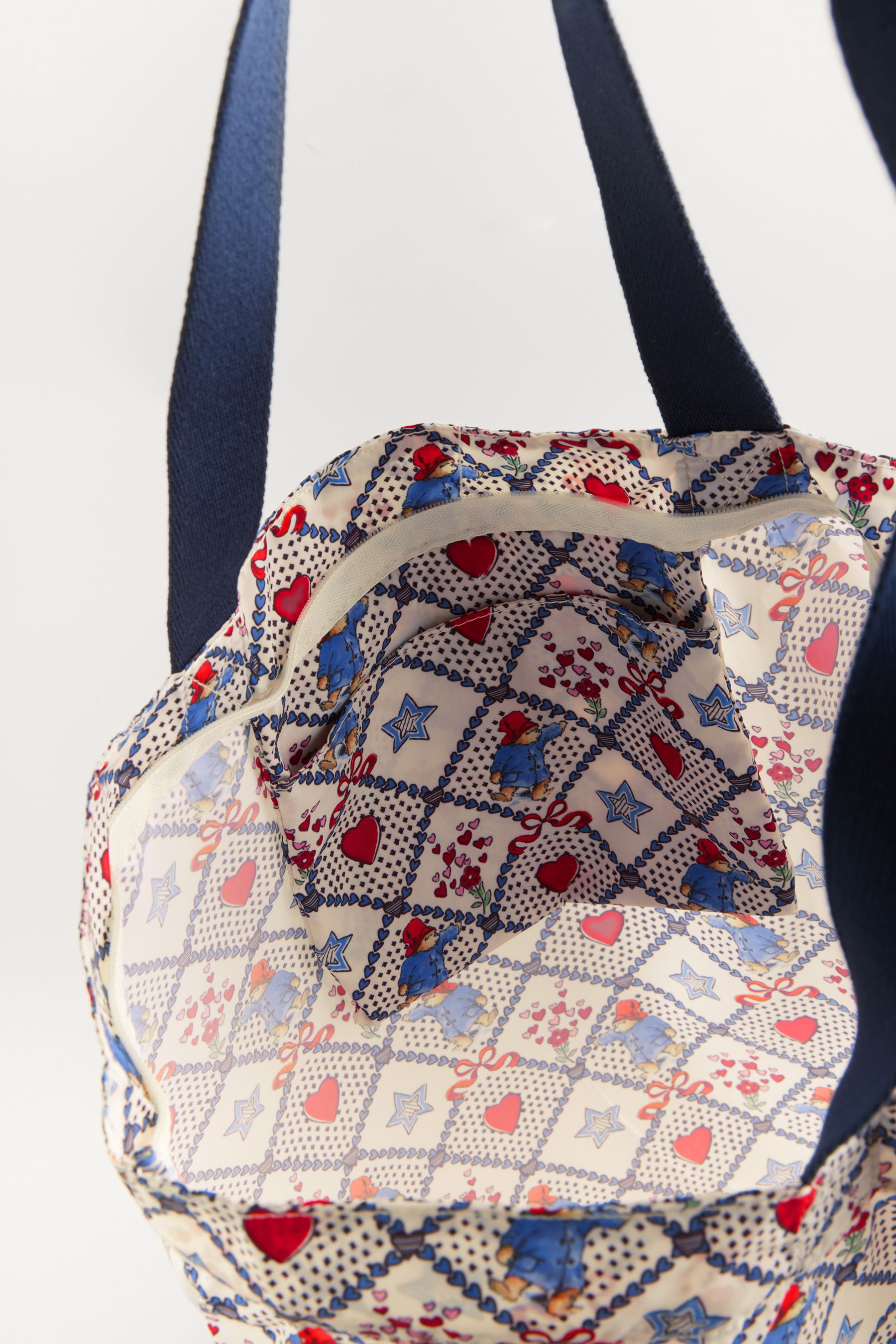 Buy Cath Kidston Ecru Check Paddington Large Foldaway Tote Bag from the Next UK online shop