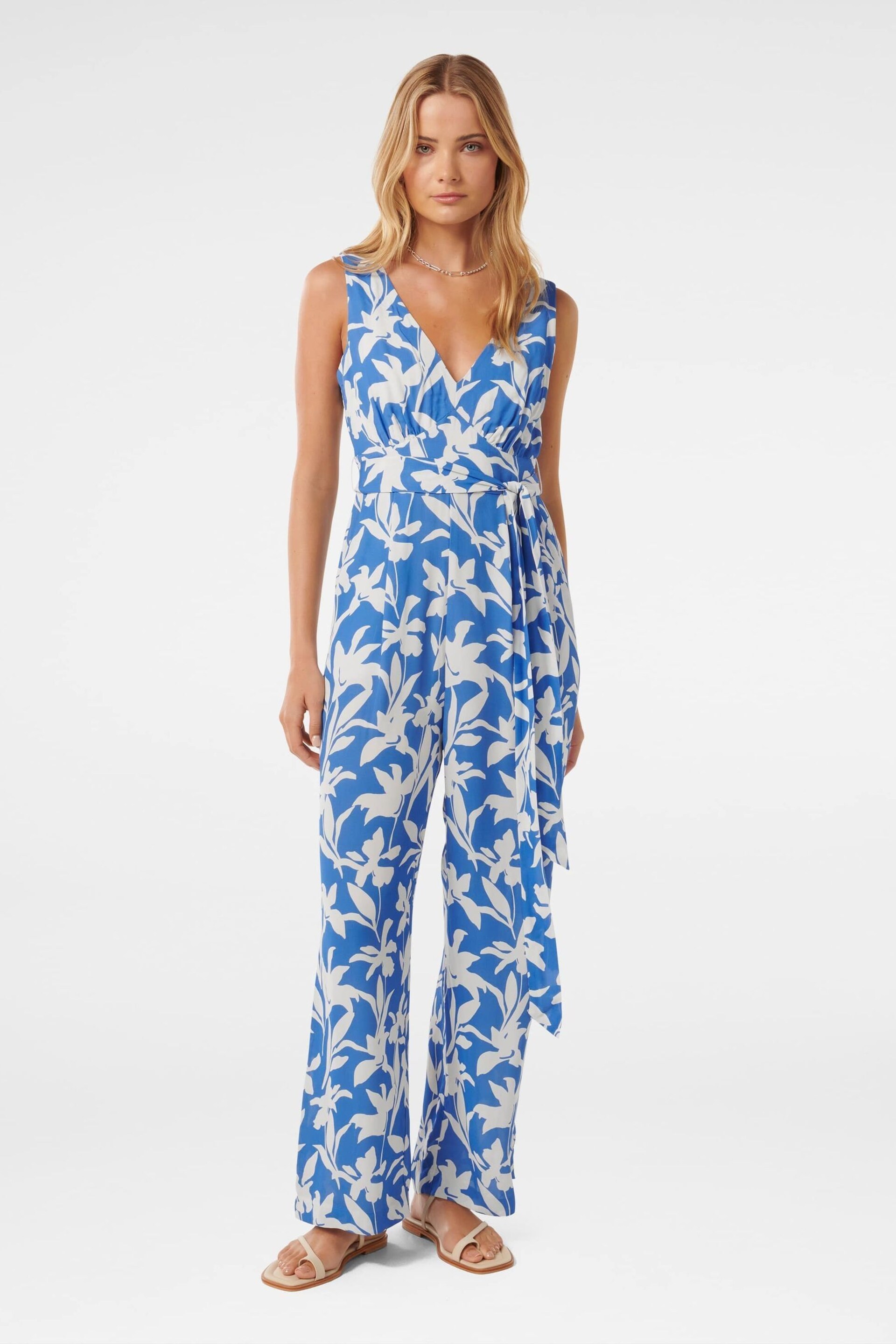 Forever New Blue Tamsin Casual Jumpsuit - Image 1 of 4