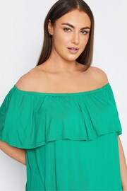 Evans Green Layered Bardot Top - Image 4 of 4