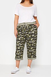 Evans Green Cotton Roll Up Capri - Image 1 of 2